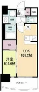セレニテ天六ミラク【10階】の間取り
