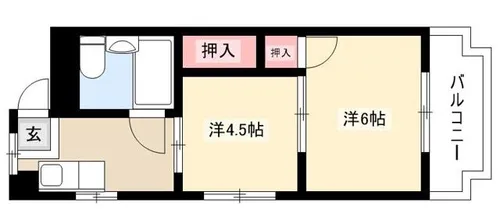 リバーサイドゆう【3階】の間取り