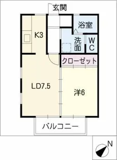 アメニティ ヒル【2階】の間取り