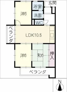 M’S FLATS【3階】の間取り
