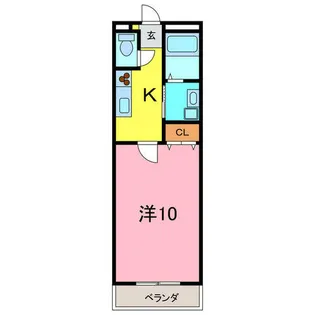 アンプルール リーブル マルヨ【2階】の間取り