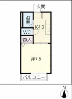 フロンティア神沢C・D棟【1階】の間取り
