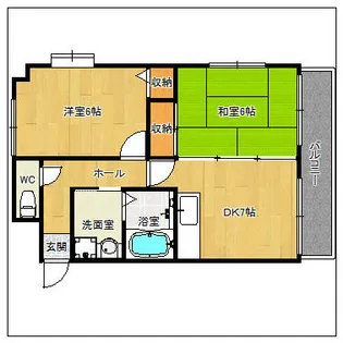 プロスパー太宰府【105号室】の間取り
