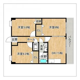 ラビナコート21【1階】の間取り