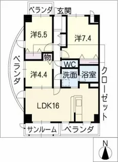 FORM GP SOUTH【3階】の間取り