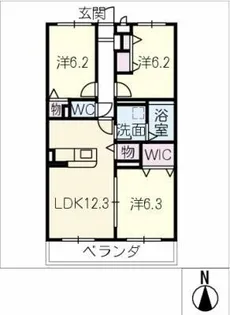 プライベート・フォレスト【2階】の間取り