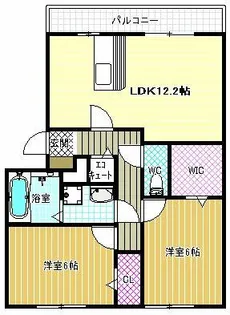 スウィート松本【1階】の間取り