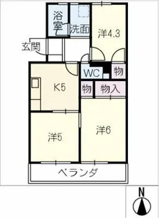 みなとテラス【3階】の間取り