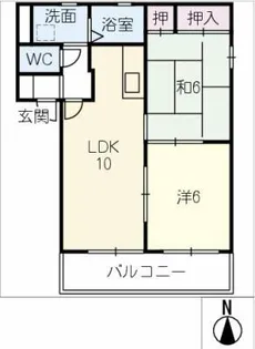 シャガール Ⅰ【2階】の間取り