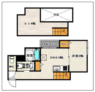 DreamStage千早Viento(ビエント)【102号室】の間取り