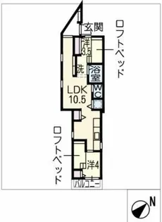 モジュールH【2階】の間取り
