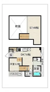 DreamStage南福岡Albereta(アルベリータ)【201号室】の間取り