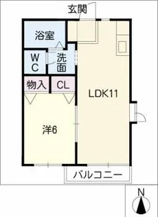ヒルトップ高針【1階】の間取り