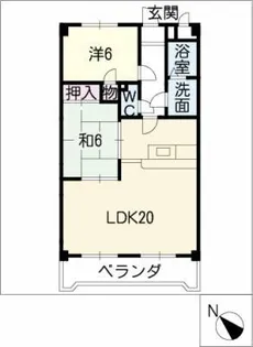 パールスクエア【3階】の間取り