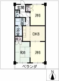 クレールナガタ【3階】の間取り