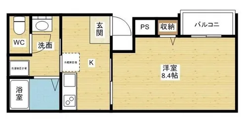 ガゼルノア加島Ⅱ【1階】の間取り