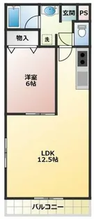 リゾナーレ石河【101号室】の間取り