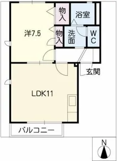 シェトワ三好ケ丘【1階】の間取り
