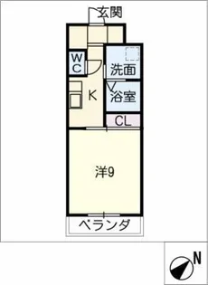グランデュ桜【3階】の間取り