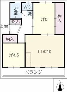 グリーンハイツ黒石【3階】の間取り