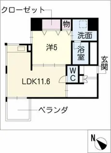 SPACETIMES【4階】の間取り