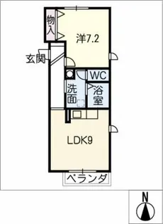 アビターレ鶴舞【1階】の間取り