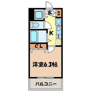 プレサンス名古屋城前ラバンカ【4階】の間取り