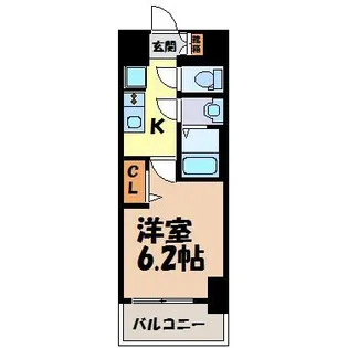 プレサンスNAGOYAシティオ【12階】の間取り
