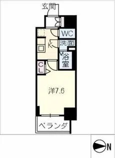 SHOKEN RESIDENCE名古屋太閤通【3階】の間取り
