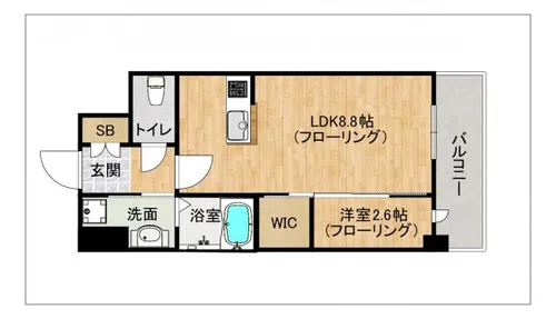 アルティザ博多ベイコート【403号室】の間取り
