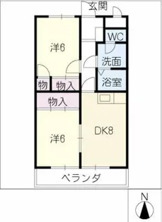 ダイアヒルズ平和Ⅰ【3階】の間取り