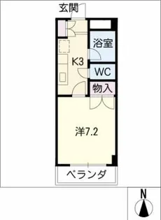 プランドール御器所【7階】の間取り