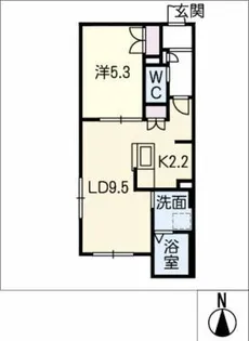 Un Espoir【1階】の間取り