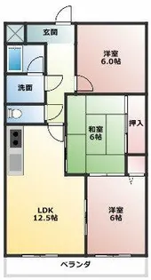 愛知県春日井市白山町6丁目【マンション】の間取り