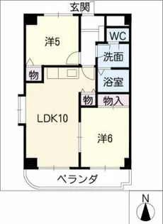 ピアリッツ日置壱番館【4階】の間取り