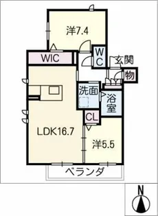 ディアス覚王山【3階】の間取り