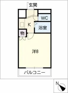 ヴィバリーヒルズ【1階】の間取り
