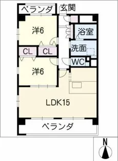 GRASSY【4階】の間取り