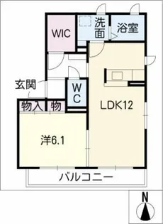 エスタディオ ネオK棟【1階】の間取り