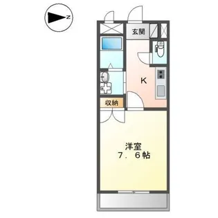 メゾンエルシオン【2階】の間取り
