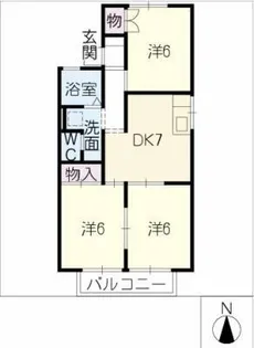 フレマリール広田【2階】の間取り