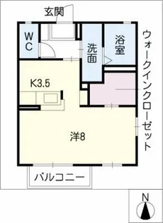 アルカンシェル【1階】の間取り