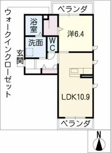 藤和エクセレントB【1階】の間取り