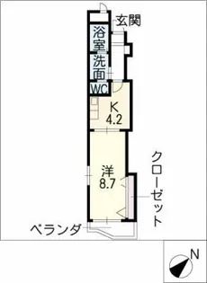 リシェール須賀【3階】の間取り