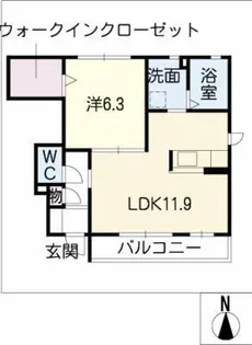 サンシャイン グリチーネ【1階】の間取り