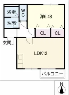 ベルメゾン海老山A.B棟【2階】の間取り