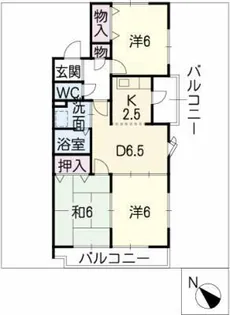 CAESAR PARK Ⅰ【1階】の間取り