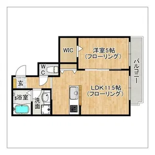 Urban Cross White Water 春日【2階】の間取り