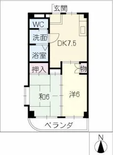 エスペランサみずの【2階】の間取り