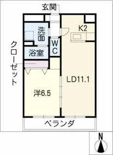 エアフォルク【3階】の間取り